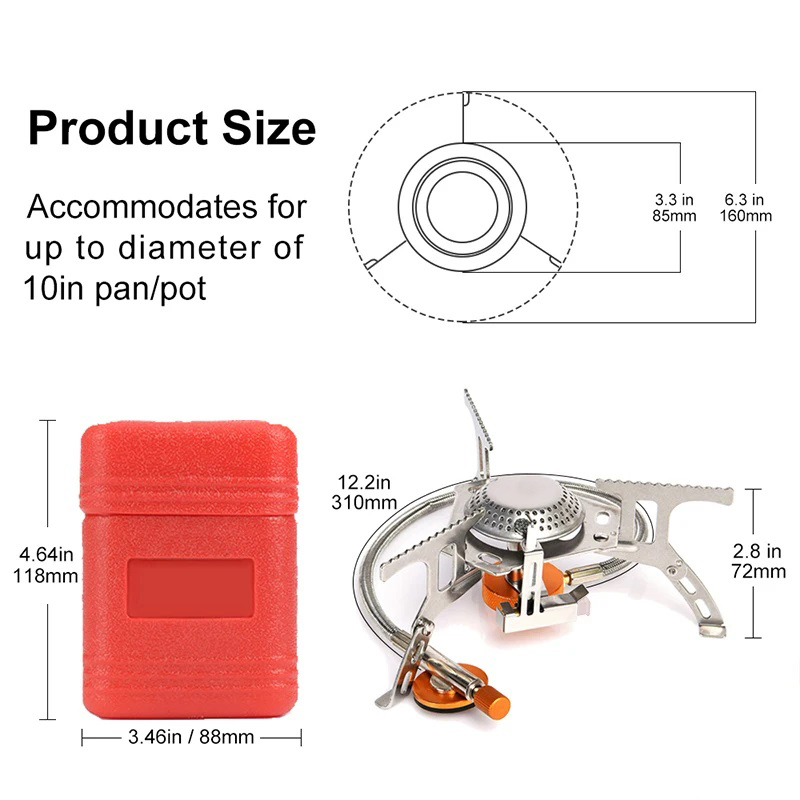 Camping Gas Stove Portable Fol - đánh giá và giá Camping Cooking Backpack