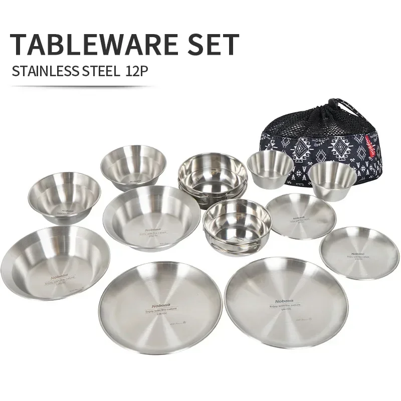 CLS&NOBANA 12PCS Outdoor Table - đánh giá và giá Camping Cooking And Dining Set