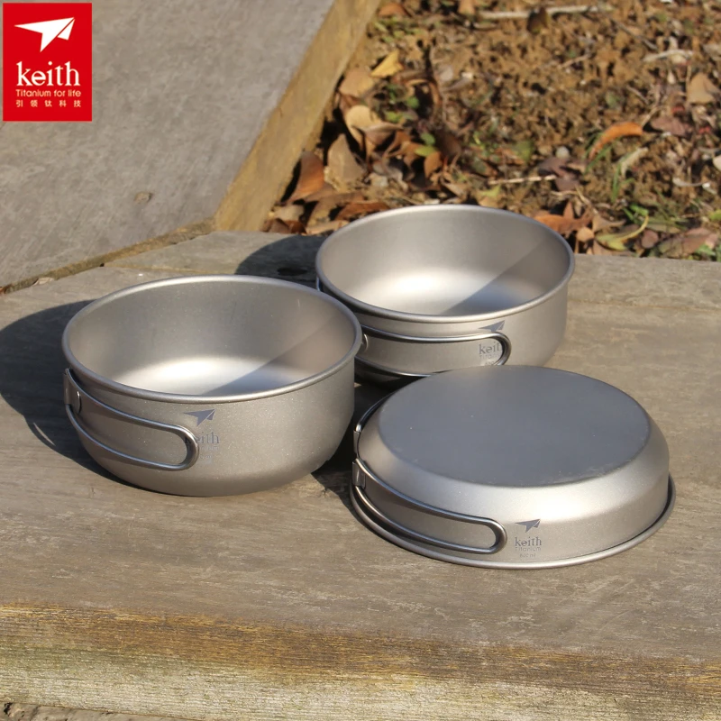 Keith 3PCS Titanium Cookware P - đánh giá và giá Camping Cooking System