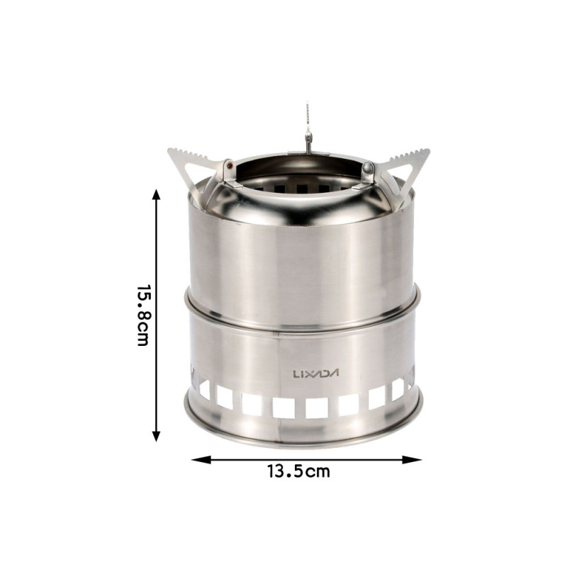 Lixada Stainless Steel Wood St - đánh giá và giá Camping Cooking System
