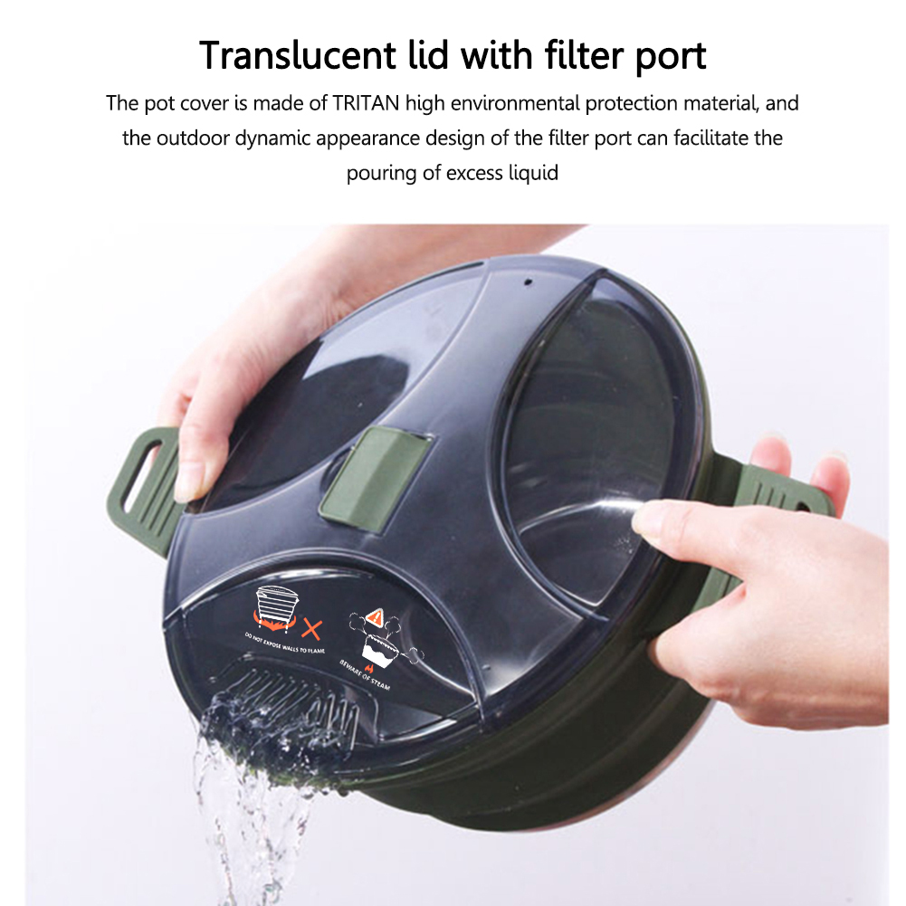 2.5L Silicone Folding Kettle C - đánh giá và giá Camping Cooking System