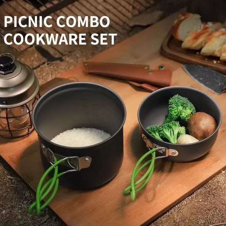 Outdoor Hiking Picnic Cookware - đánh giá và giá Camping Cooking Gear Set