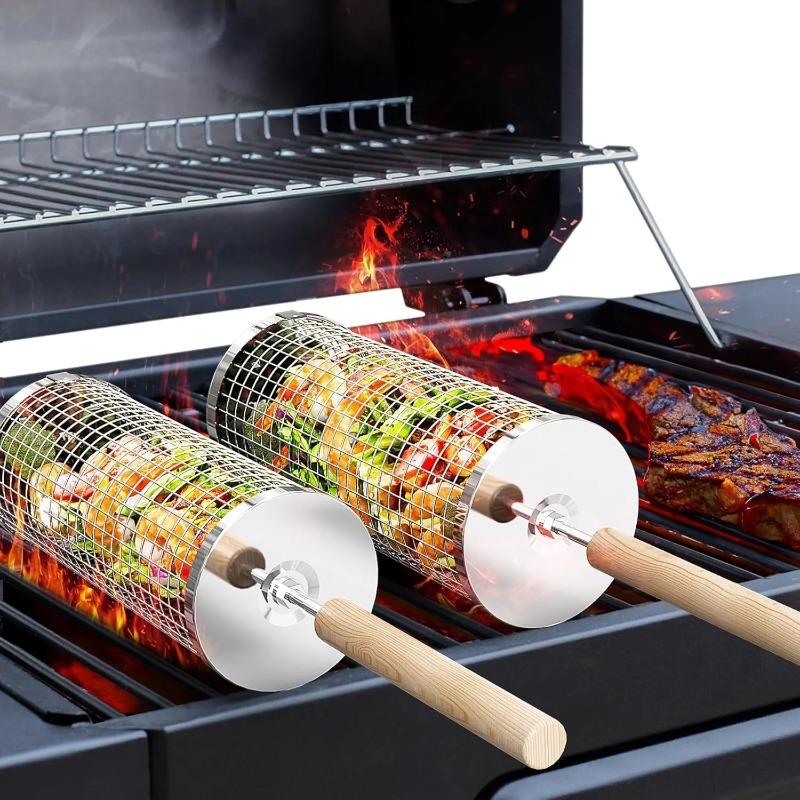 Stainless Steel BBQ Grill Bask - đánh giá và giá Camping Cooking Bbq