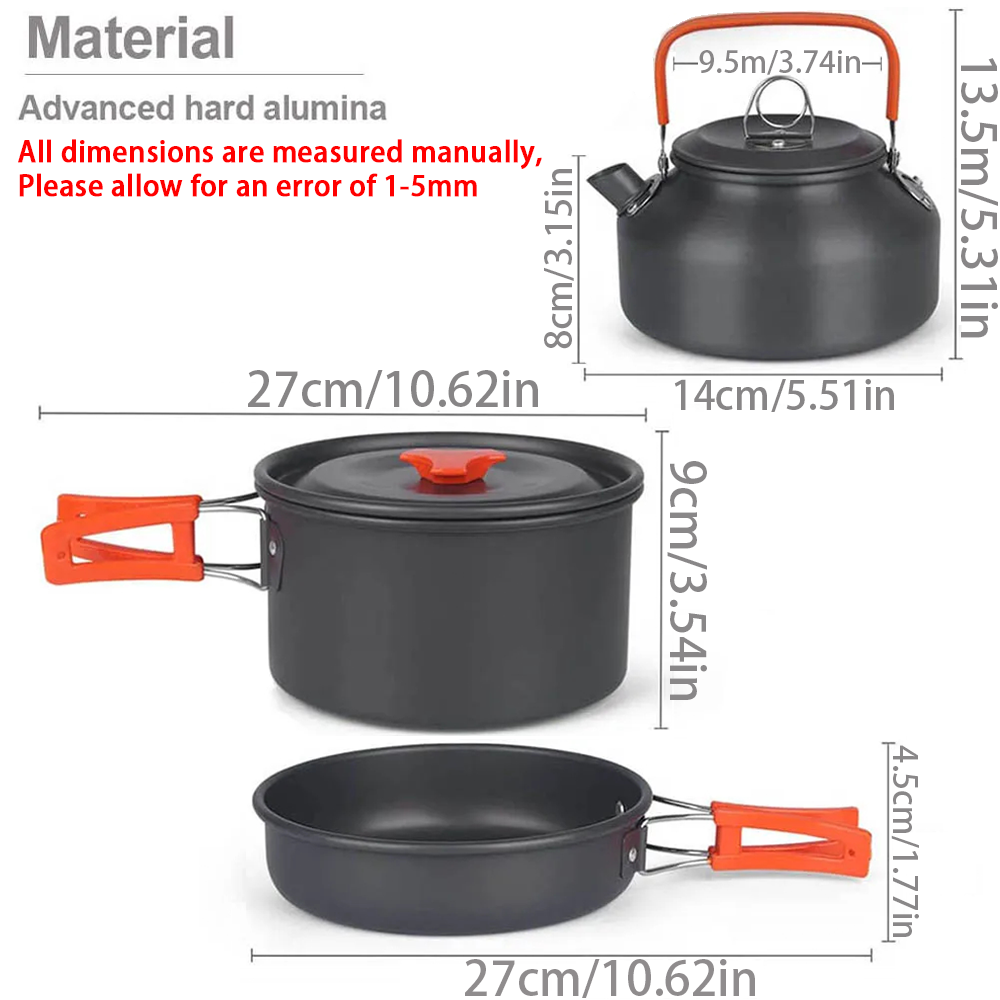 Cắm Trại Nồi Bộ Ngoài Trời Nhô - đánh giá và giá Camping Cooking Backpack