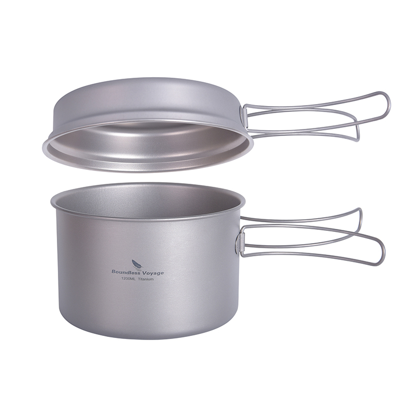 Boundless Voyage Titanium Pot  - đánh giá và giá Camping Cooking Set With Kettle
