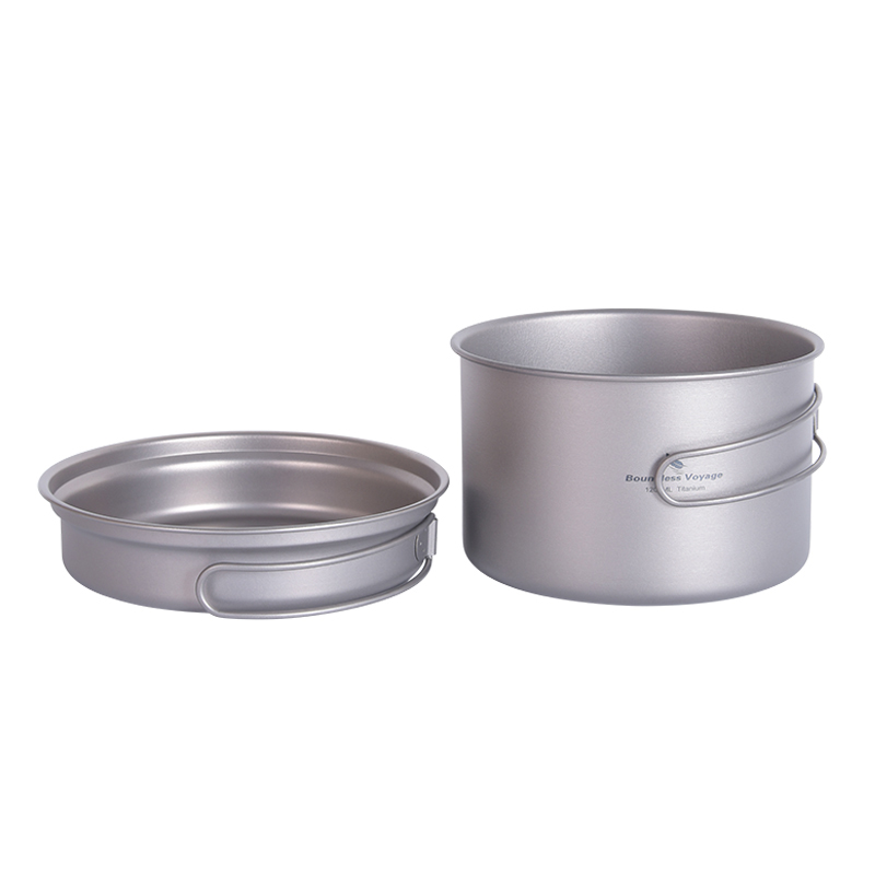 Boundless Voyage Titanium Pot  - đánh giá và giá Camping Cooking Set With Kettle