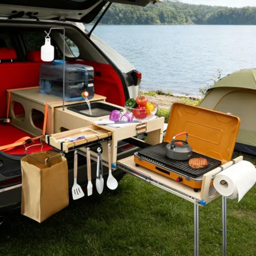 Overland Kitchen Slide-Out Sys - đánh giá và giá Camping Cooking All In One