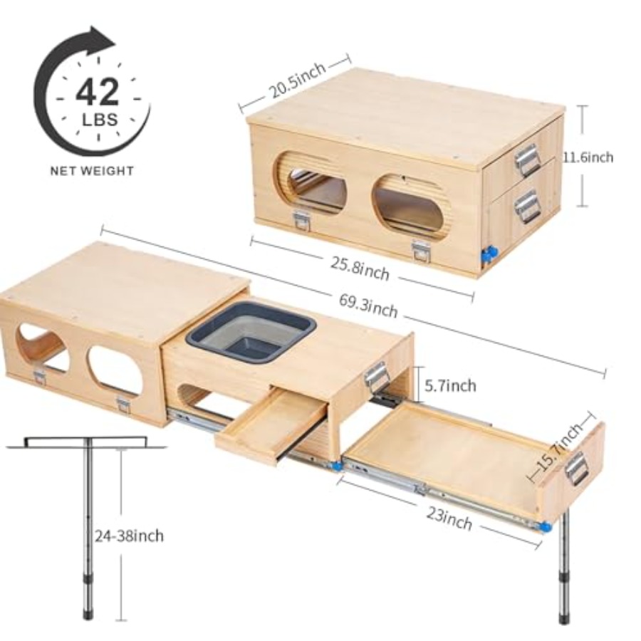 Overland Kitchen Slide-Out Sys - đánh giá và giá Camping Cooking All In One