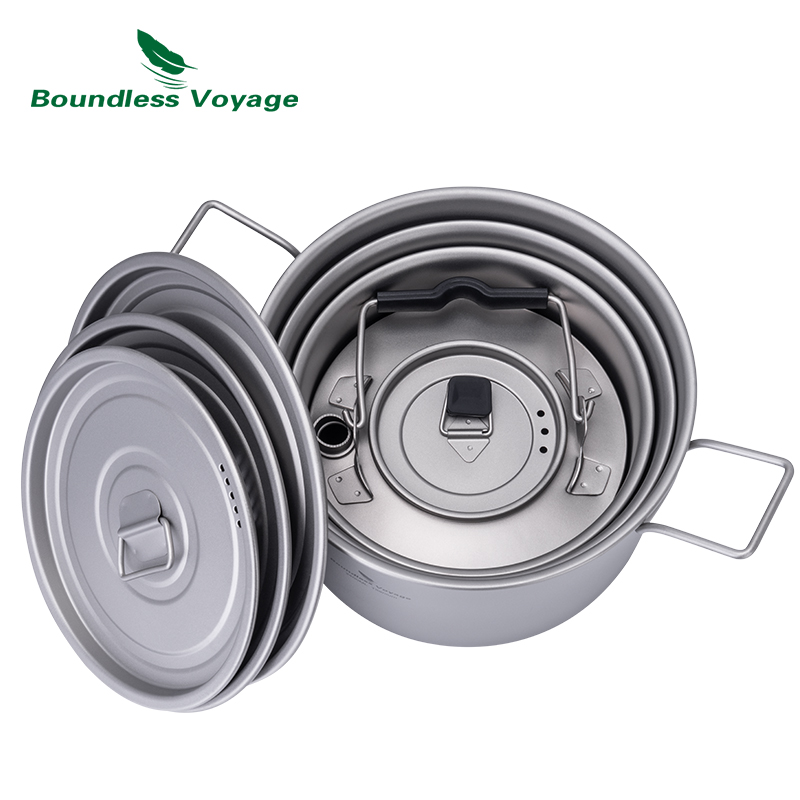 Boundless Voyage Titanium Pot  - đánh giá và giá Camping Cooking Pot