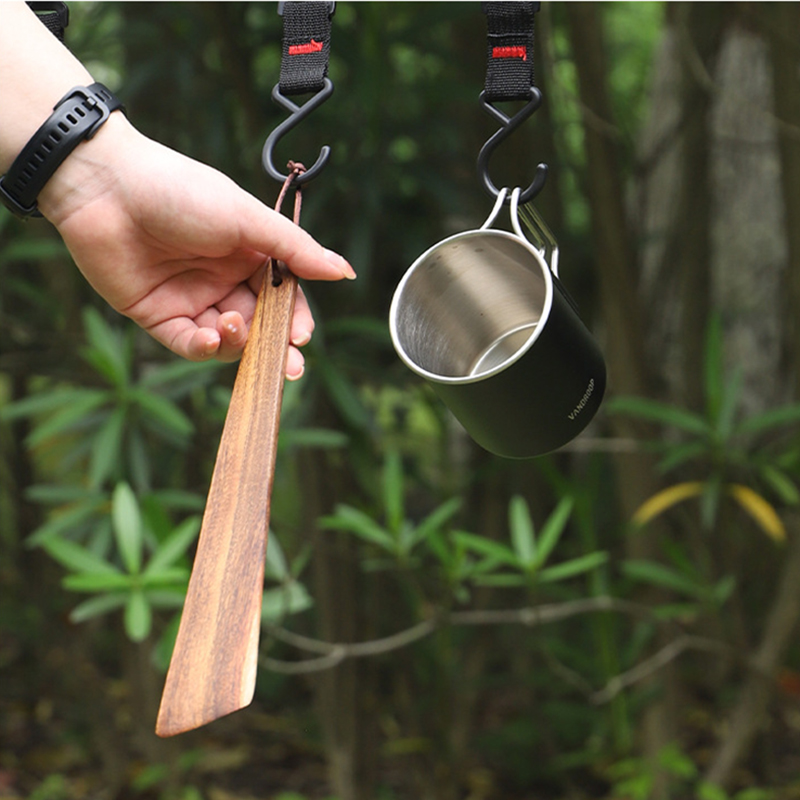 Wooden Spatula Portable Turner - đánh giá và giá Camping Cooking All In One