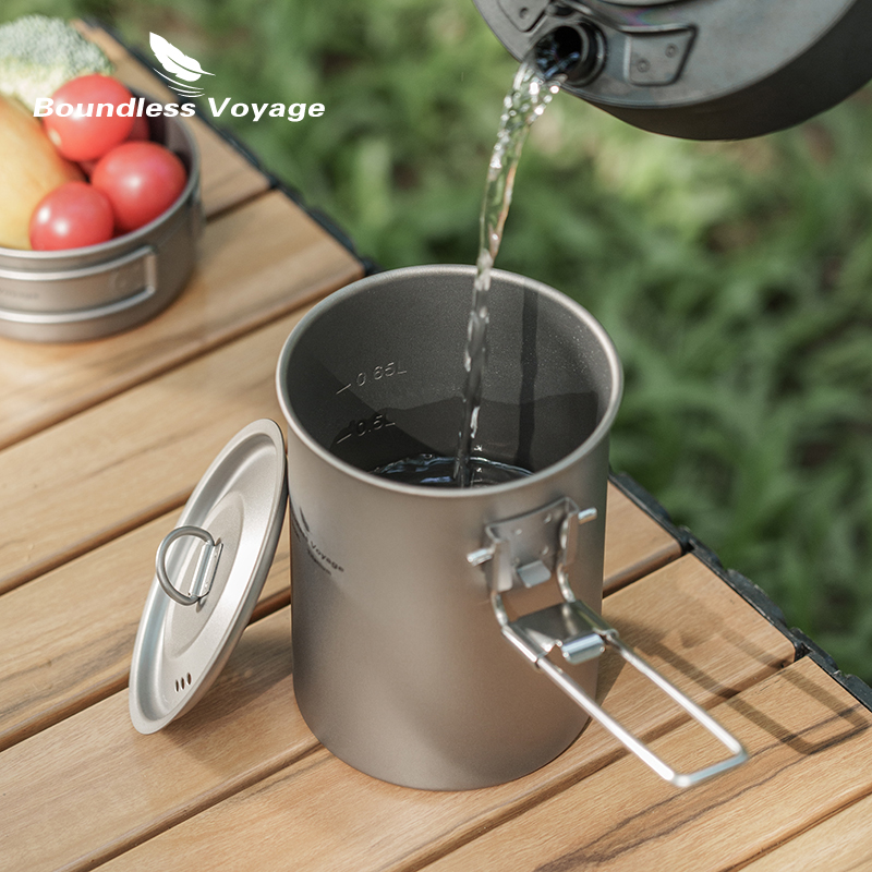 VÔ BIÊN Hành Trình 900Ml Thích - đánh giá và giá Camping Cooking Pot With Lid