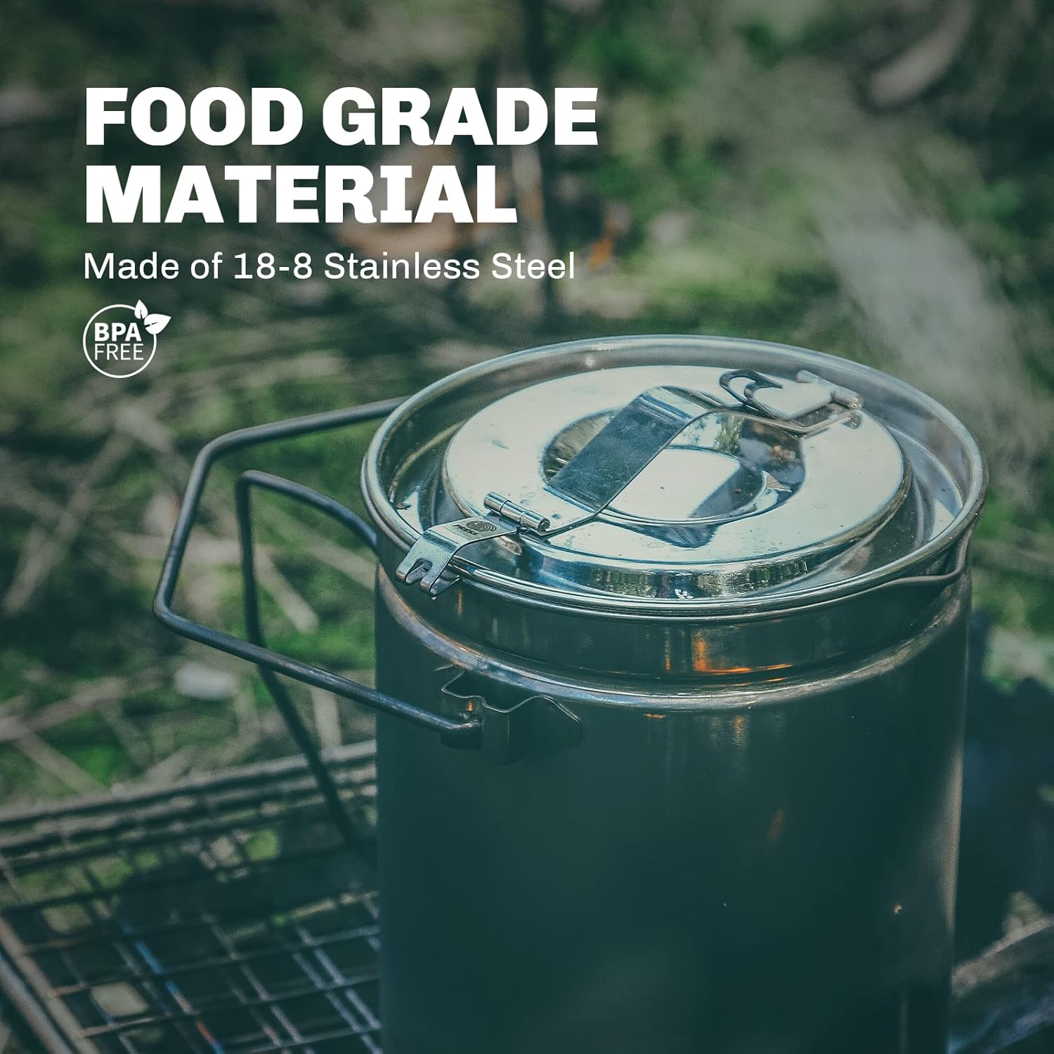 Lửa-Phong 1.2L Nồi Xửng Hấp In - đánh giá và giá Camping Cooking System