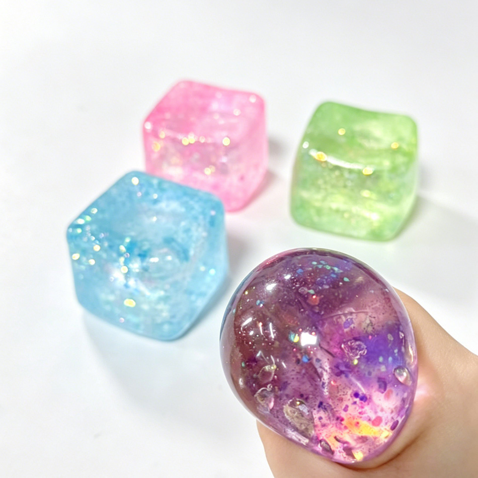 Colorful Glitter Stress Cube T - đánh giá và giá Fire Starter Cube