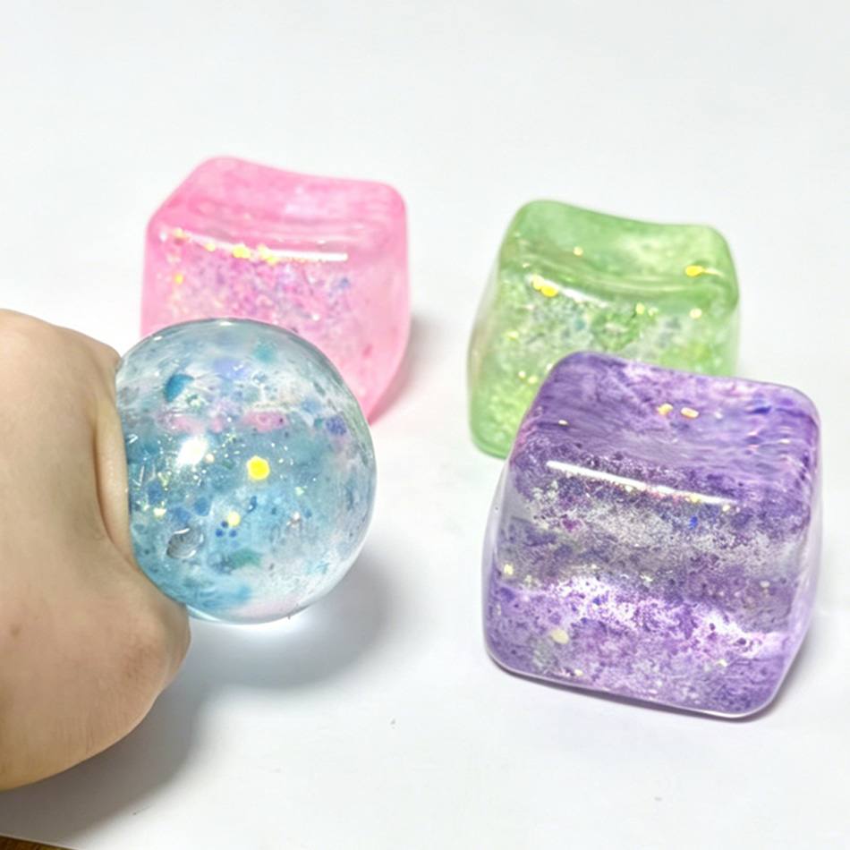 Colorful Glitter Stress Cube T - đánh giá và giá Fire Starter Cube
