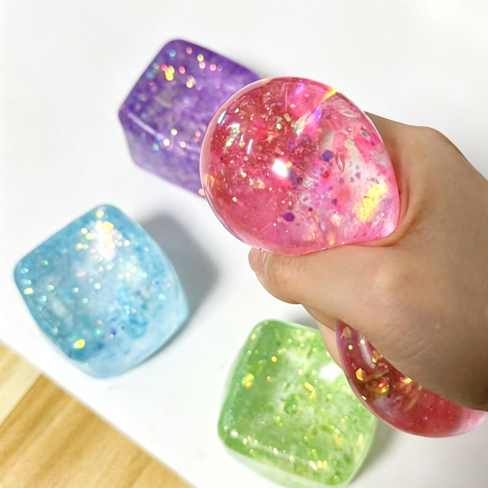 Colorful Glitter Stress Cube T - đánh giá và giá Fire Starter Cube