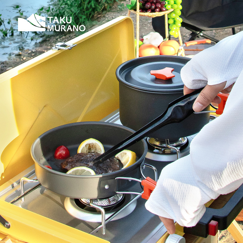 Camping Cookware Set Outdoor C - đánh giá và giá Camping Cooking Backpack