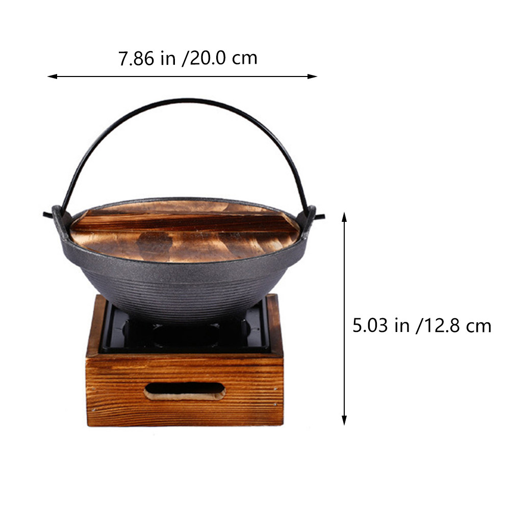 Japanese Style Cast Iron Sukiy - đánh giá và giá Japanese Camping Cooking