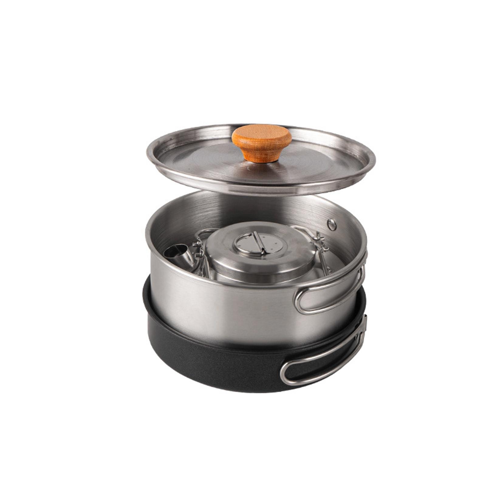 Camping Cookware Camping Cooki - đánh giá và giá Camping Cooking Set With Kettle