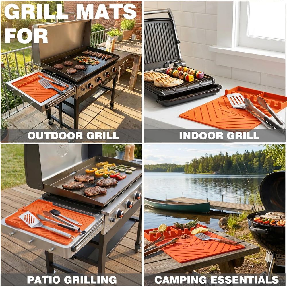 Silicone Grill Mats or Griddle - đánh giá và giá Cooking Outdoor Camping