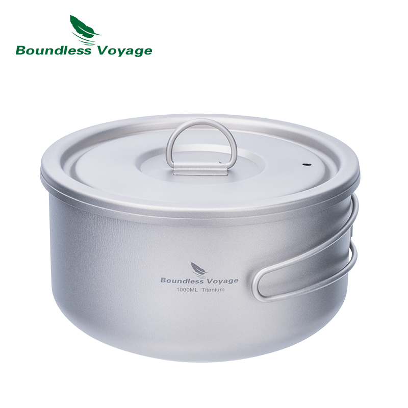 Boundless Voyage Titanium Camp - đánh giá và giá Camping Cooking Pot With Lid