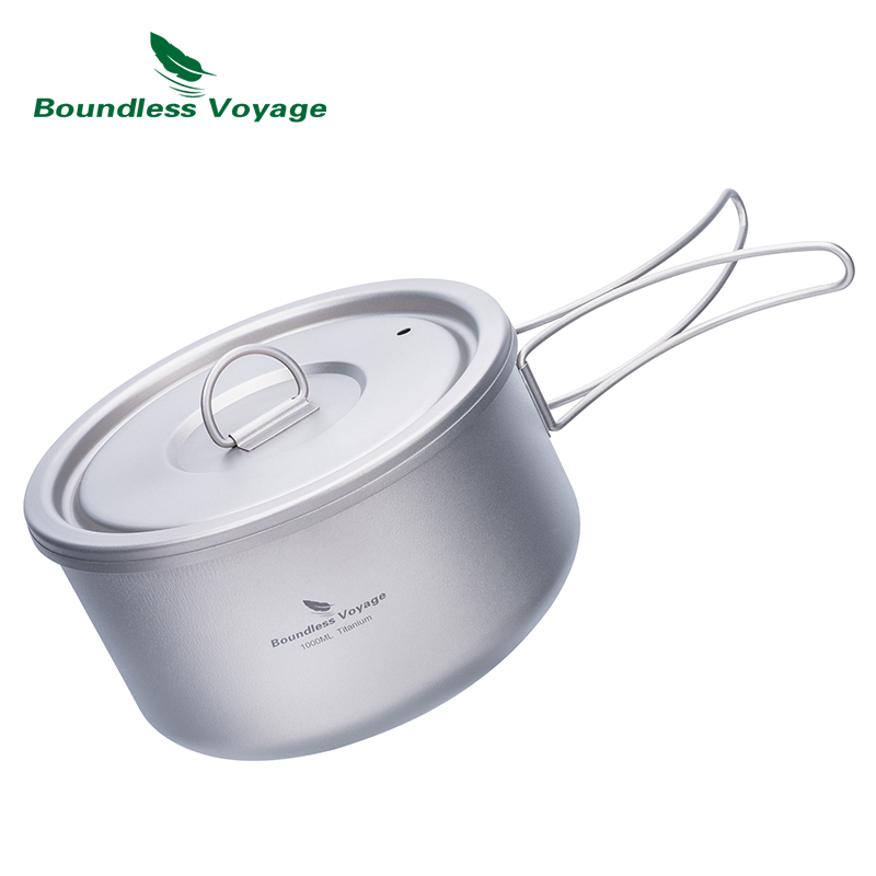 Boundless Voyage Titanium Camp - đánh giá và giá Camping Cooking Pot With Lid