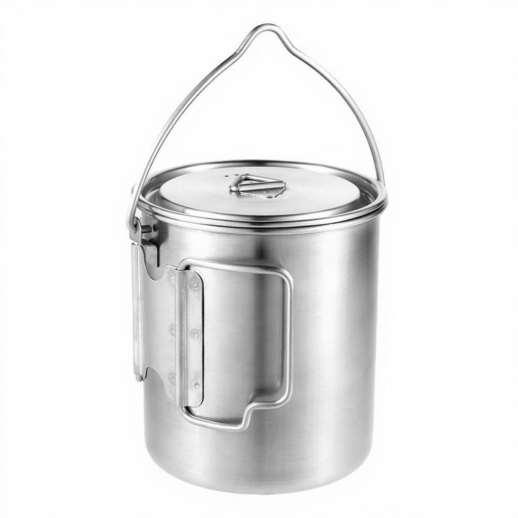 750ml Stainless Steel Pot Port - đánh giá và giá Camping Cooking Pot With Lid