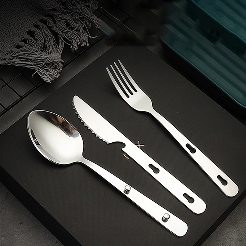 3pcs/set Portable Stainless St - đánh giá và giá Camping Cooking And Dining Set