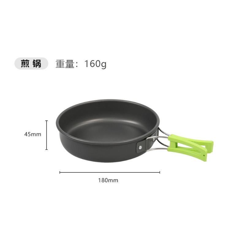 Outdoor Camping Cookware Set D - đánh giá và giá Camping Cooking Set With Kettle