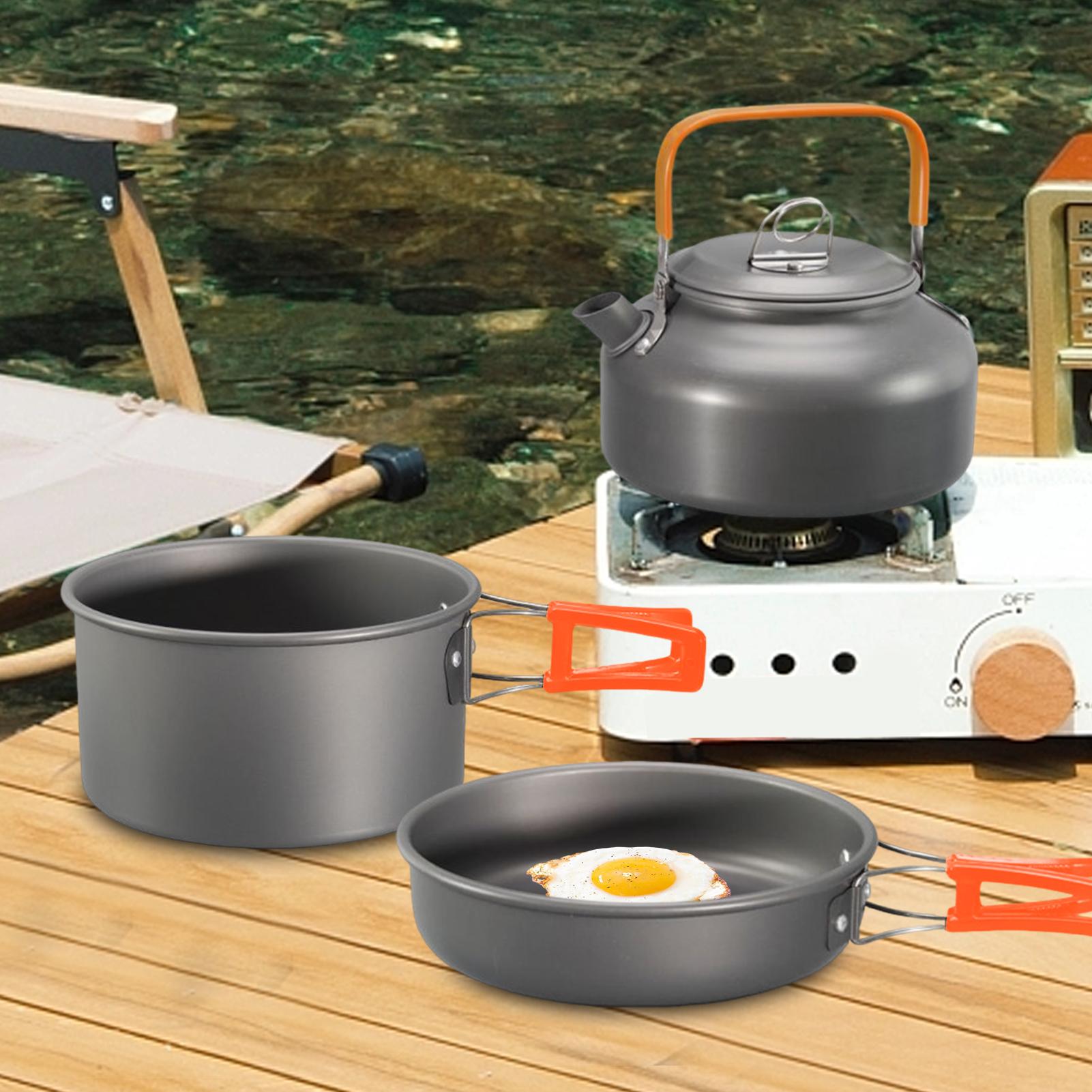 Camping Cookware Camping Cook  - đánh giá và giá Camping Cooking Set With Kettle