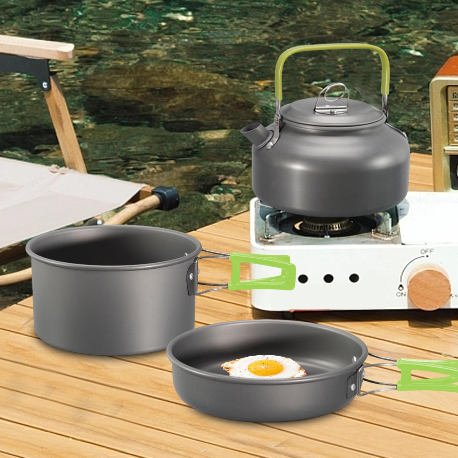 Camping Cookware Camping Cook  - đánh giá và giá Camping Cooking Set With Kettle