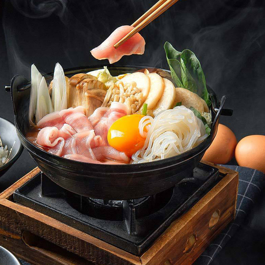 Cast Iron Japanese Hot Pot Suk - đánh giá và giá Japanese Camping Cooking
