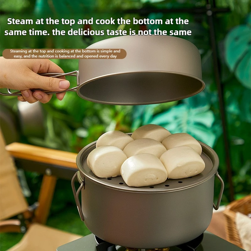 Titanium Outdoor Pot Set Picni - đánh giá và giá Camping Cooking Set Lightweight