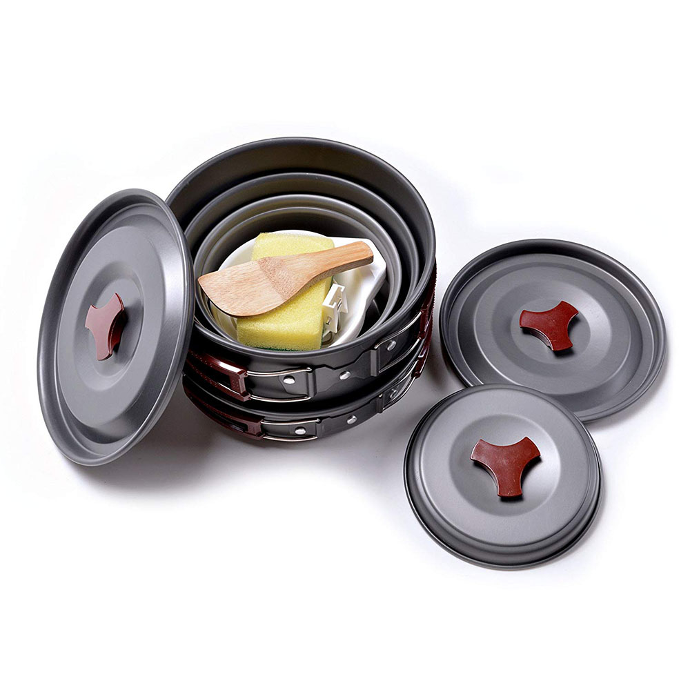 Outdoor Camping Cookware Kit N - đánh giá và giá Camping Cooking Set Lightweight