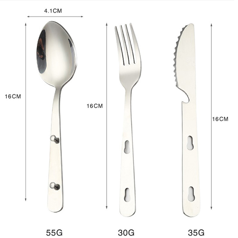 3pcs/set Portable Camping Cook - đánh giá và giá Camping Cooking And Dining Set