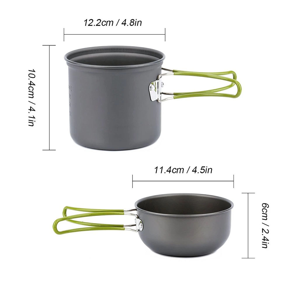 Camping Cookware Kit with Stov - đánh giá và giá Camping Cooking Backpack