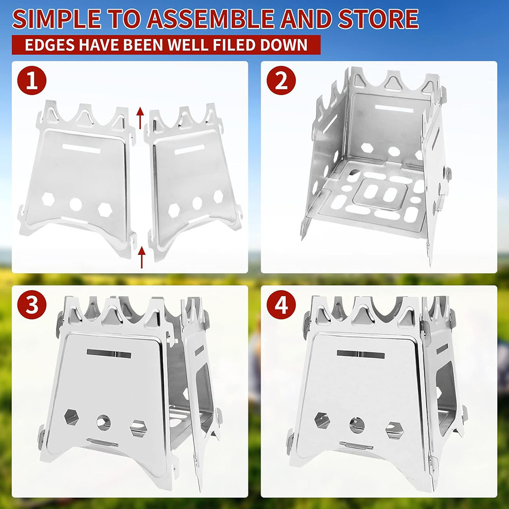 Xách Tay Cắm Trại Gỗ Bếp Với T - đánh giá và giá Camping Cooking System