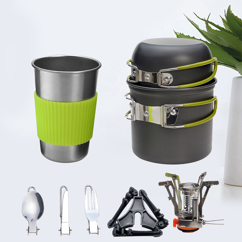 Outdoor Camping Cookware Set L - đánh giá và giá Camping Cooking Set Lightweight