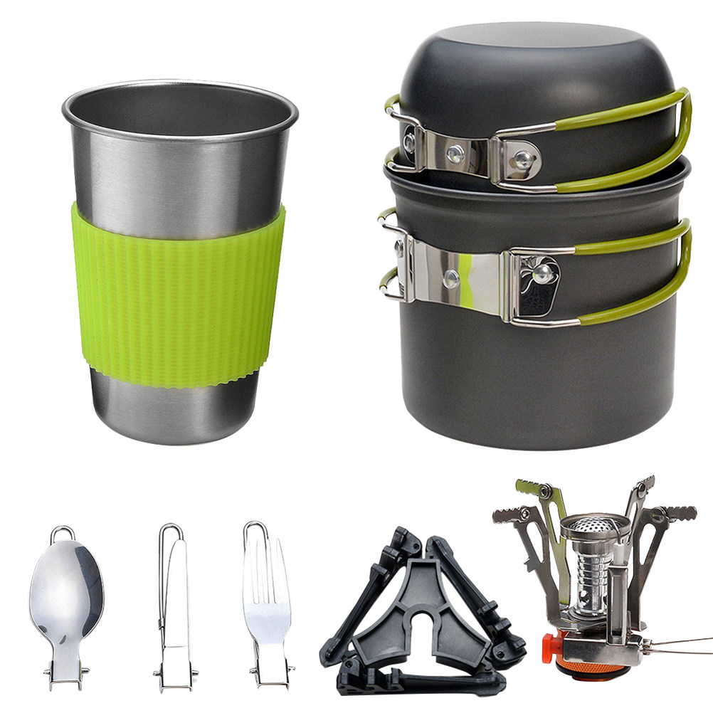 Outdoor Camping Cookware Set L - đánh giá và giá Camping Cooking Set Lightweight